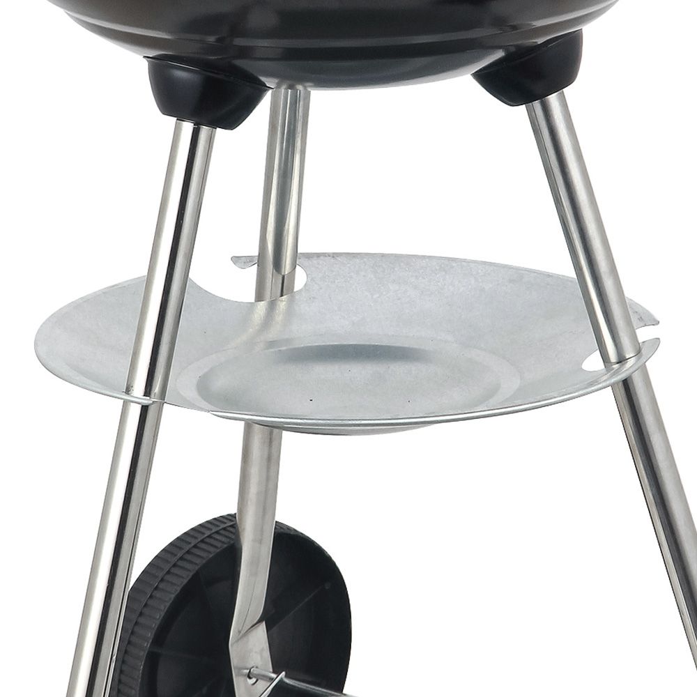 Barbacoa De Carbón Lolahome Con Parrilla De Acero, 74x45x41cm, Negra