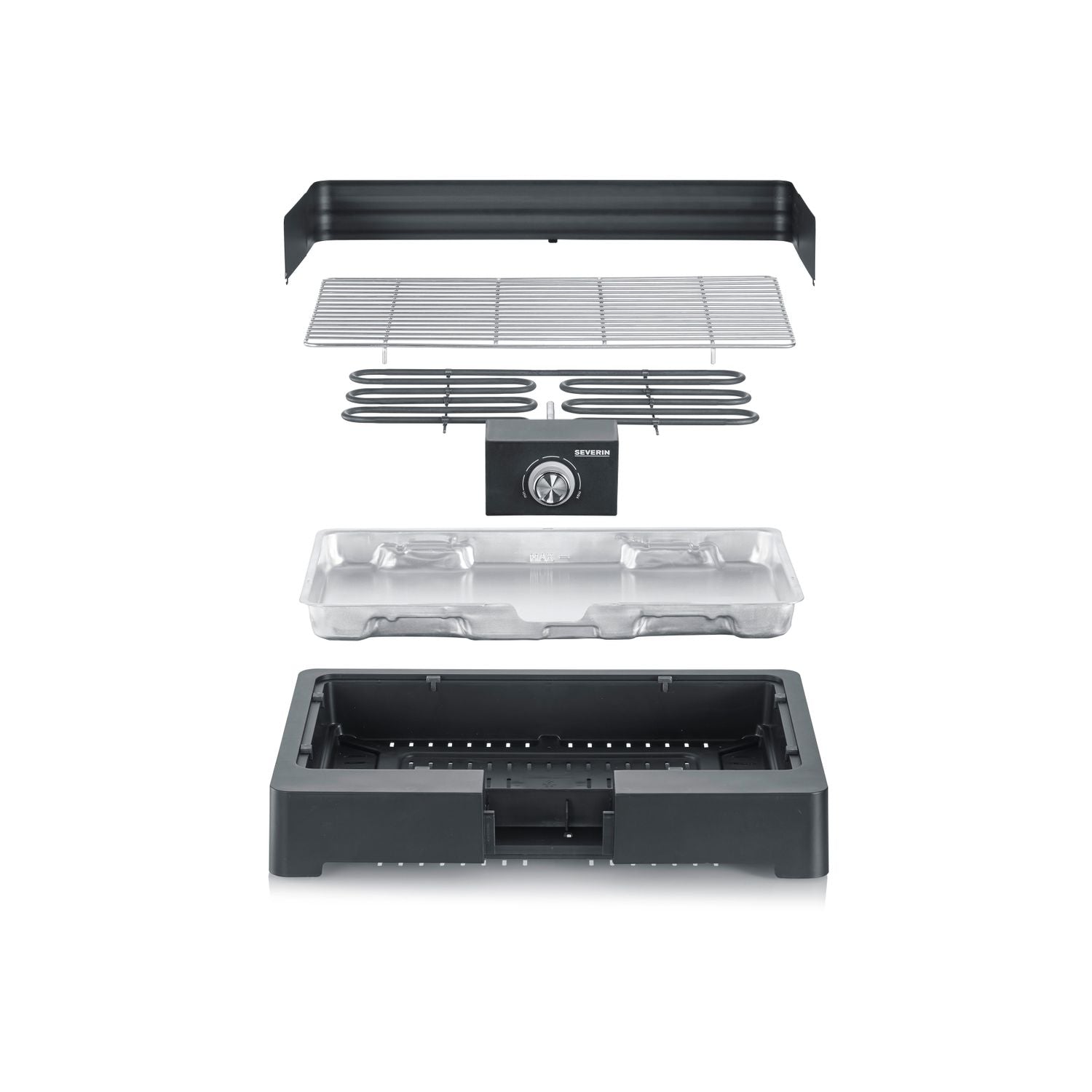 Barbacoa De Mesa Negro 2200 W Pg 8565 Severin