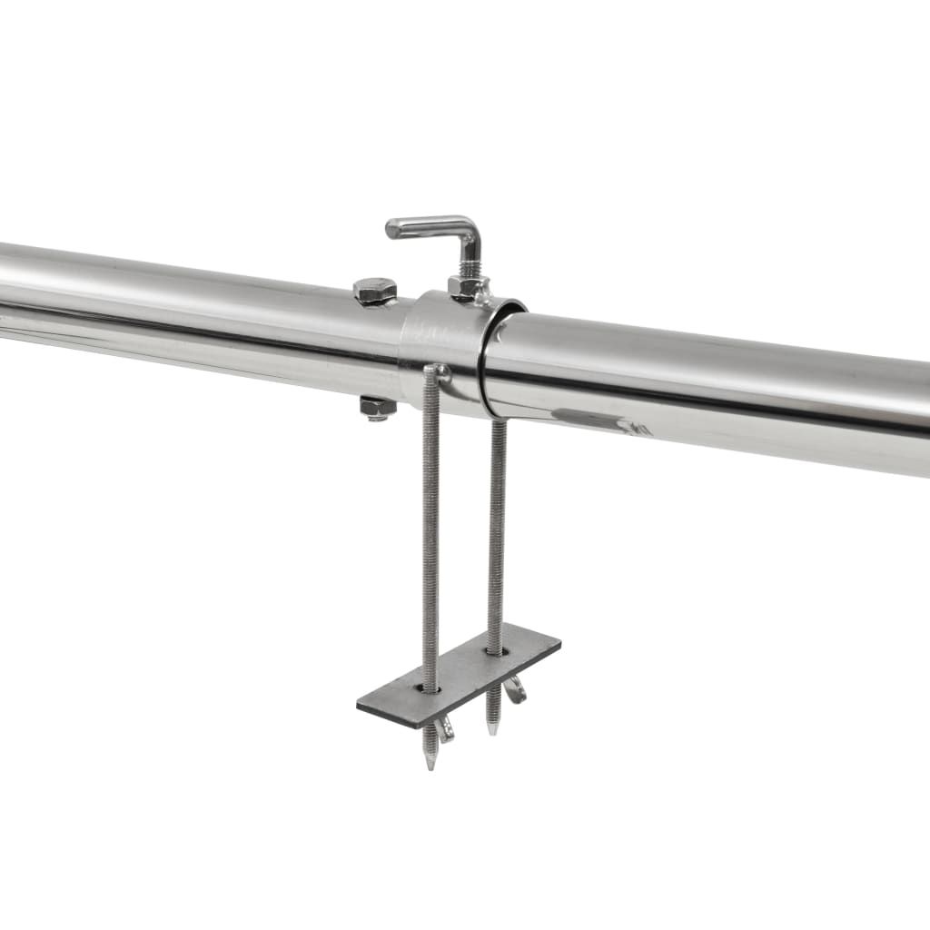 Barbacoa Grill Automática Motor Acero Inoxidable 207x45x81 Cm Vidaxl