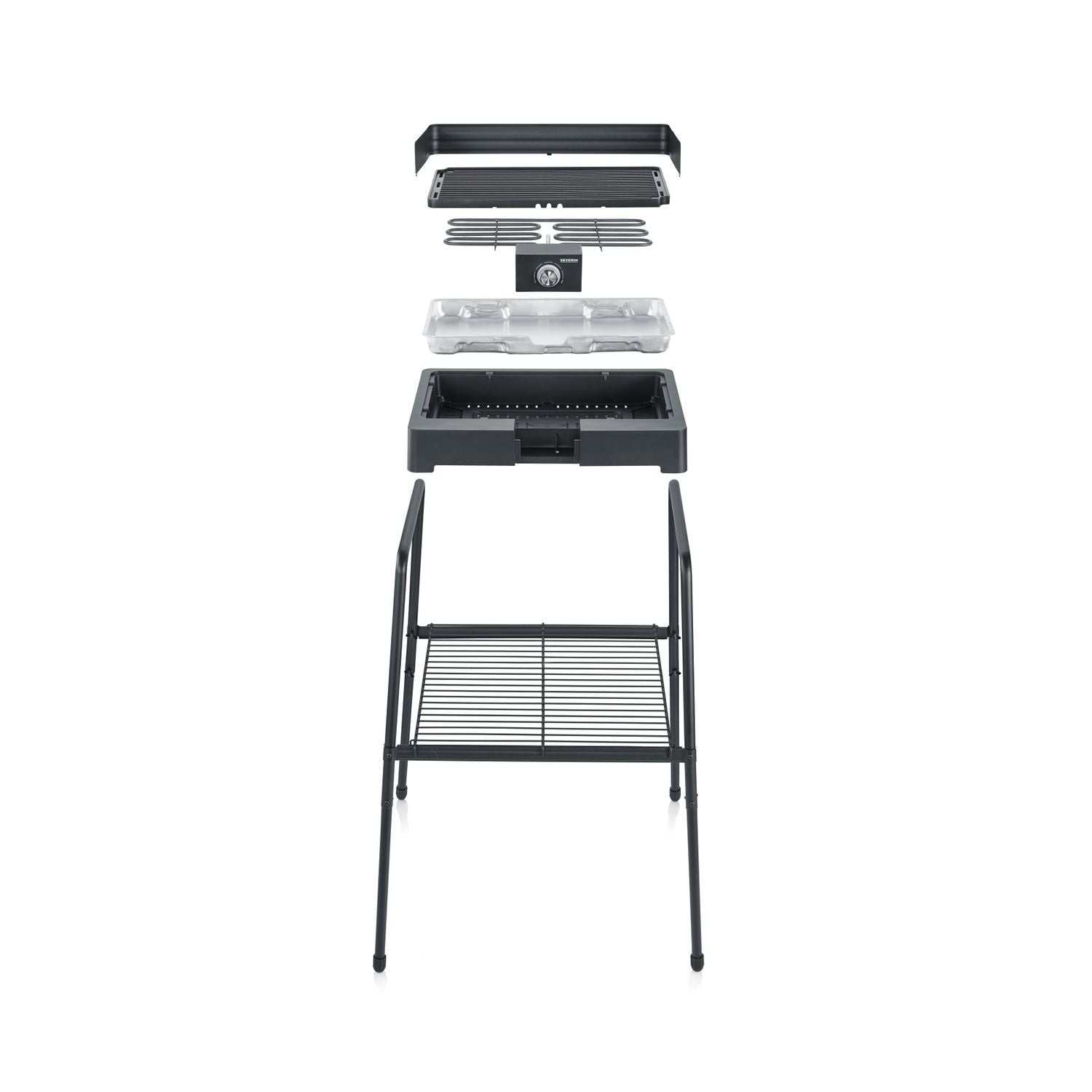 Barbacoa Con Patas Con Parrilla Acanalada 2200 W Pg 8568 Severin