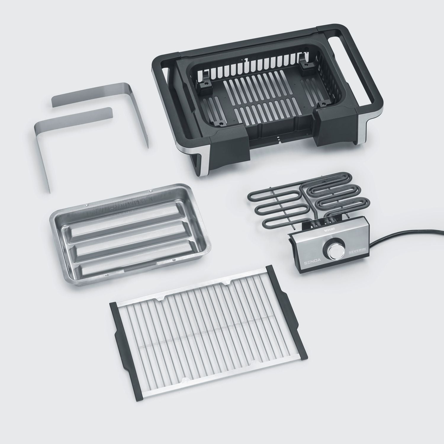 Barbacoa Grill Eléctrica Boost Negro Pg 8113 Severin