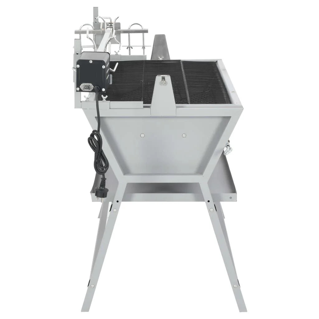 Asador Barbacoa De Hierro Y Acero Inoxidable Vidaxl