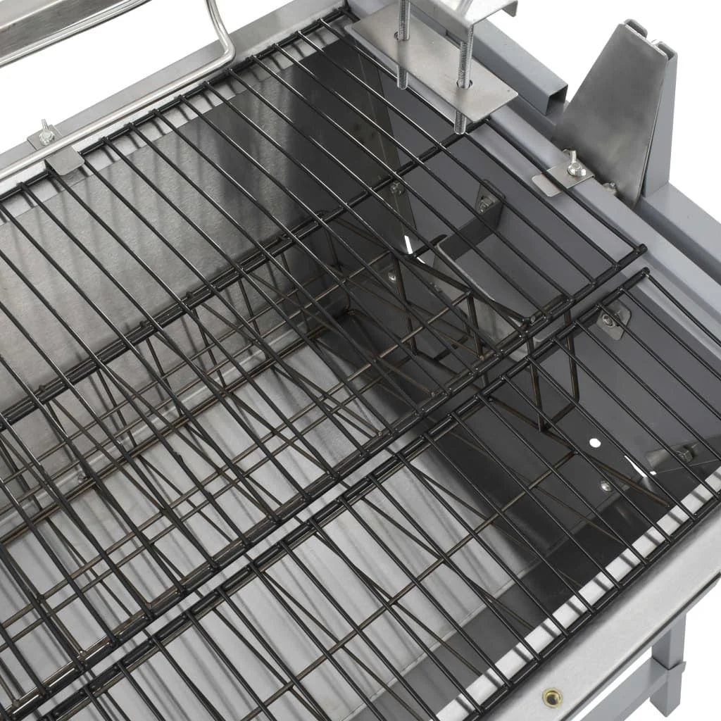 Asador Barbacoa De Hierro Y Acero Inoxidable Vidaxl